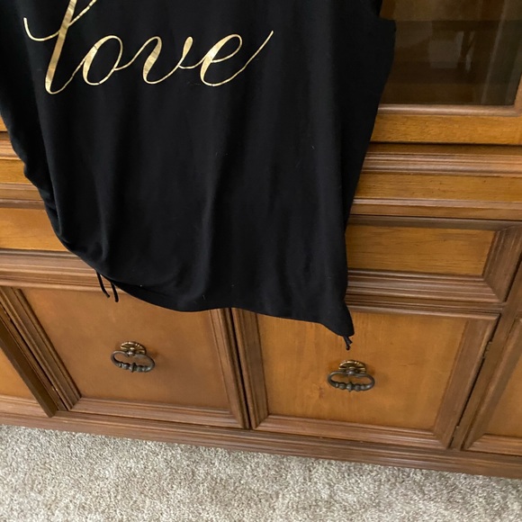 Victoria Secret Black W/Gold Cursive Love on Front - Picture 7 of 7